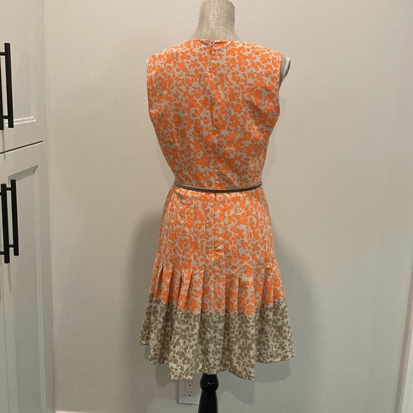 Calvin Klein Orange Fit and Flare Dress 8 medium - Picture 10 of 13